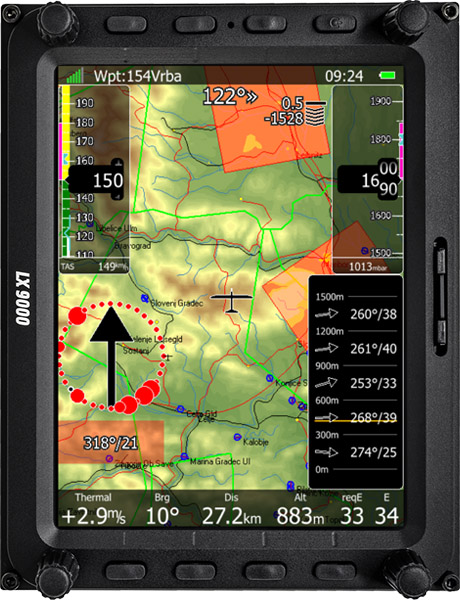 LX NAV 9000 wind