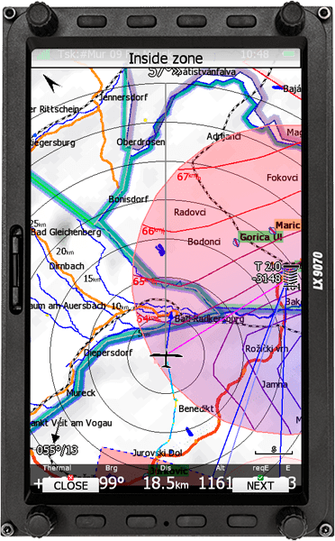 LX NAV 9070 inside zone