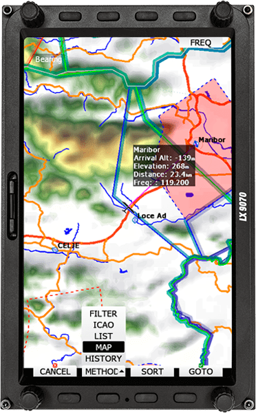 LX 9070 map